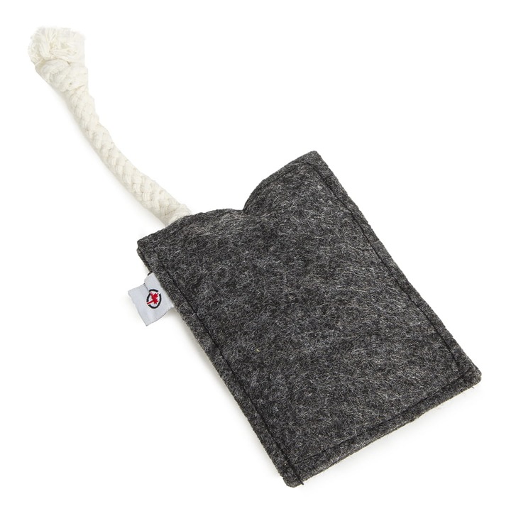 Ölelőpárna macskáknak, CanadianCat, sötétszürke, 7,5x10,5cm, 5g macskagyökér