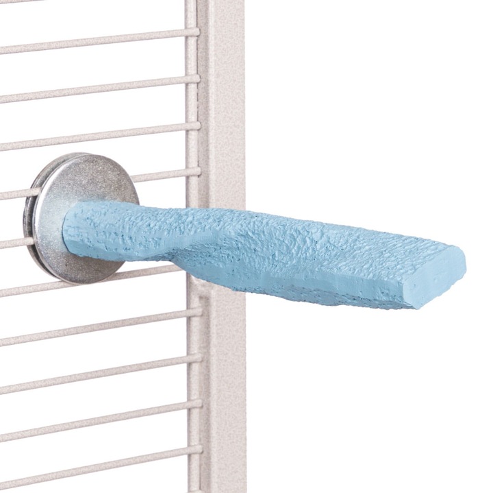 Biban, Parrot Planet, pentru papagali mici, albastru, 13cm