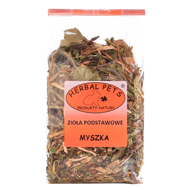 Amestec de ierburi pentru soareci, HERBAL PETS, 100g, suport pentru sanatate si digestie, detoxifiere
