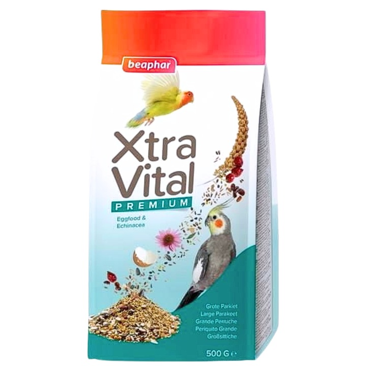 Hrana uscata papagali mari Beaphar Xtra Vital 500g
