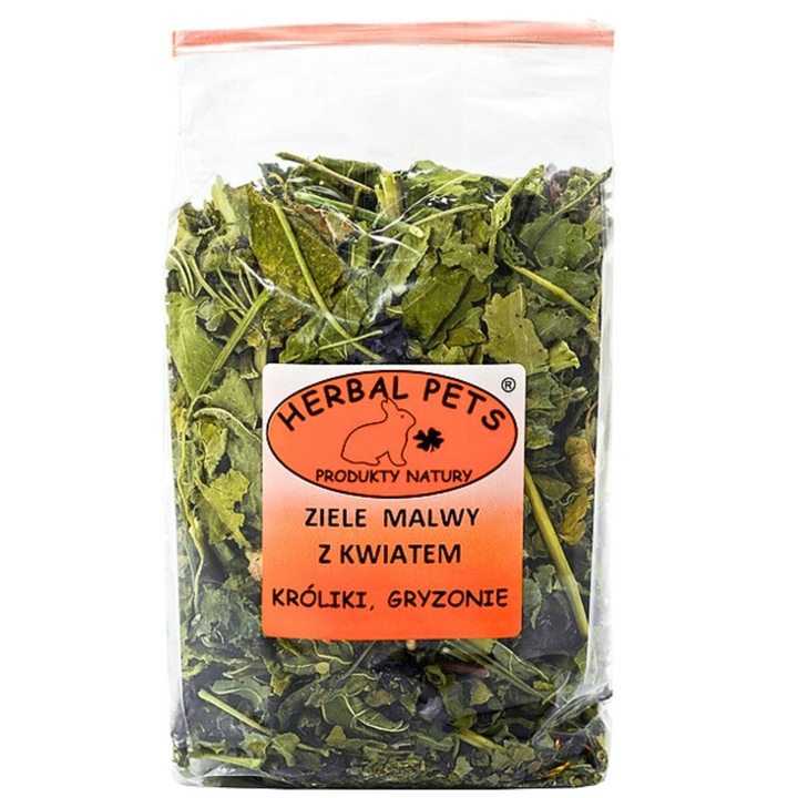 Зиле, цветове от див слез, БИЛКОВИ ДОМАШНИ ЛЮБИМЦИ, 70 г, подкрепа за храносмилателната и дихателната система, за зайци, гризачи