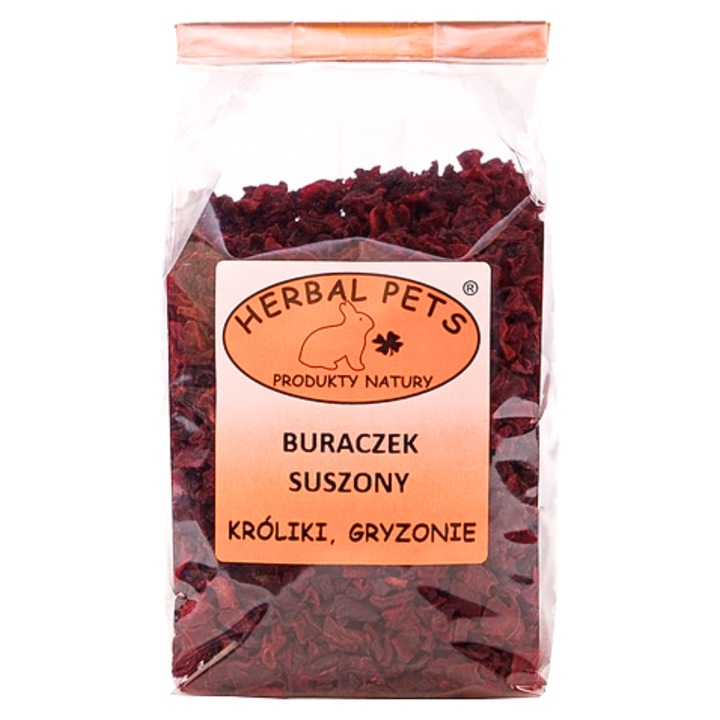 Сушено цвекло - Здравословна, вкусна закуска за зайци, гризачи 125 г