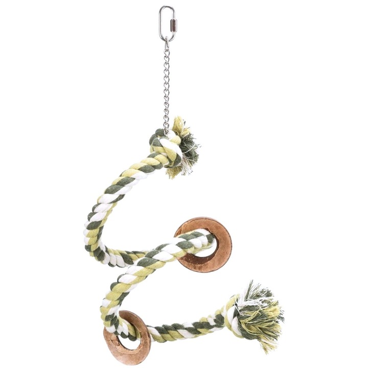 Jucarie pentru pasari, Parrot Planet, spirala din bumbac, 50cm