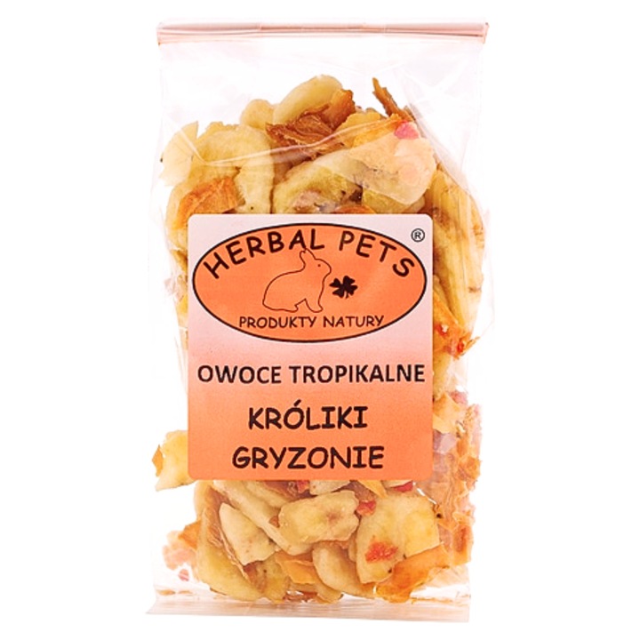 Тропически плодове - естествена закуска за зайци, гризачи 75 г