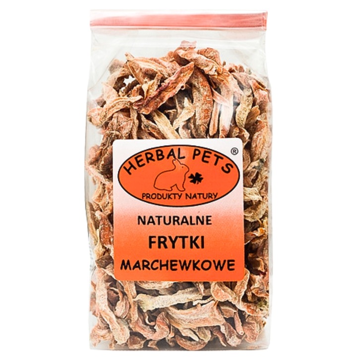 Пържени картофи с моркови - Натурална закуска за зайци, гризачи 100 г