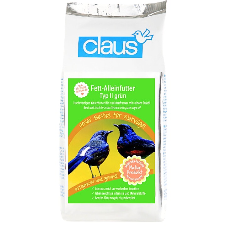 Храна за птици, Claus, Fett-Alleinfutter II, с високо съдържание на протеини, 500гр