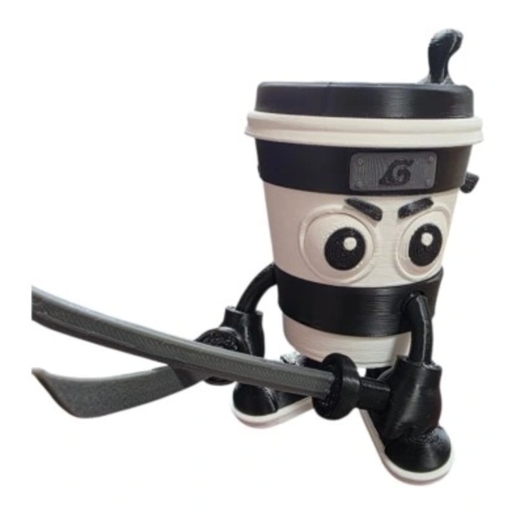 Фигурка Капучино Асасино 12 см, дизайн на TikTok, с подвижни стави, многоцветна