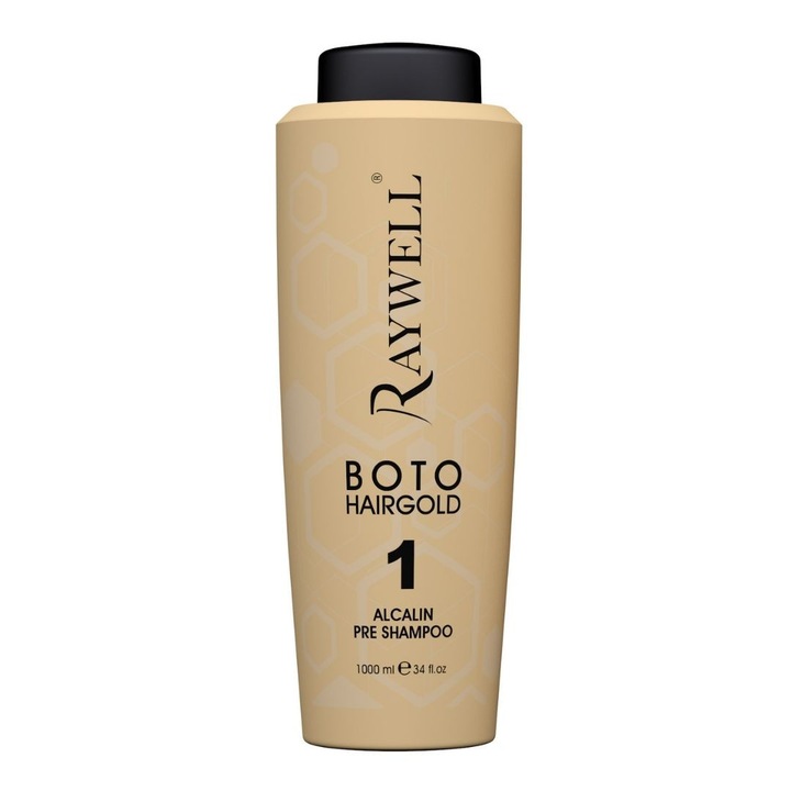 Sampon de par Raywell BOTO Professional HAIR GOLD, 1000ml, pentru toate tipurile de par, efect de regenerare si stralucire