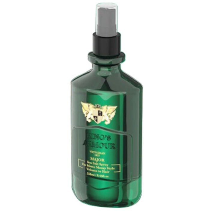 Spray de sare de mare King's Armour Major 250ml, textura naturala, finisaj mat, pentru barbati