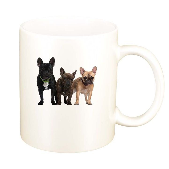 Cana alba personalizata, Dog, D346, INOVATIX®. 330ml