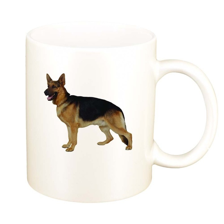 Cana alba personalizata, Dog, D349, INOVATIX®. 330ml