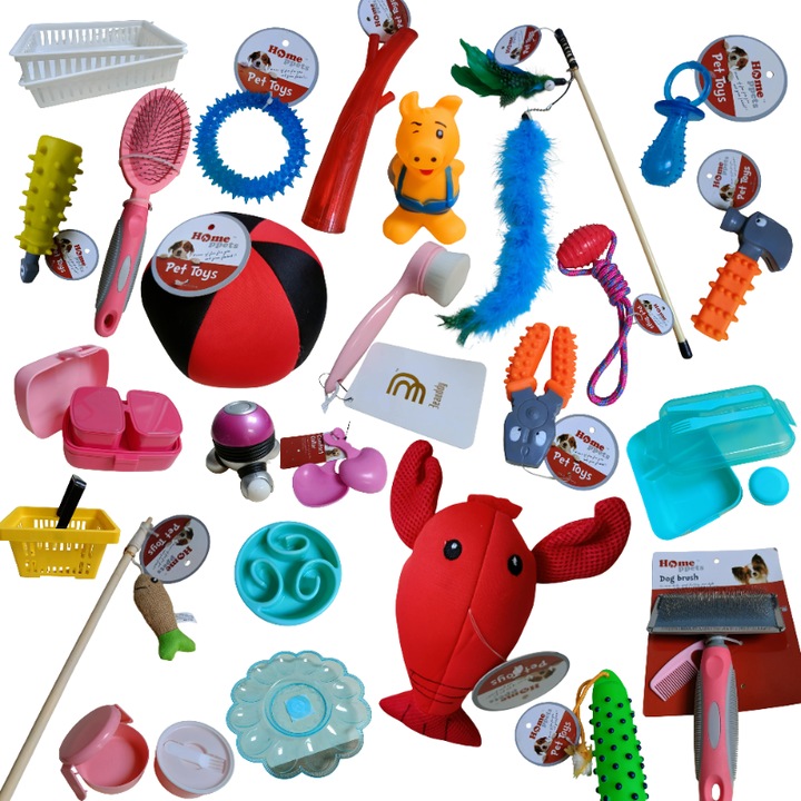 Set jucarii pentru animale, multicolor