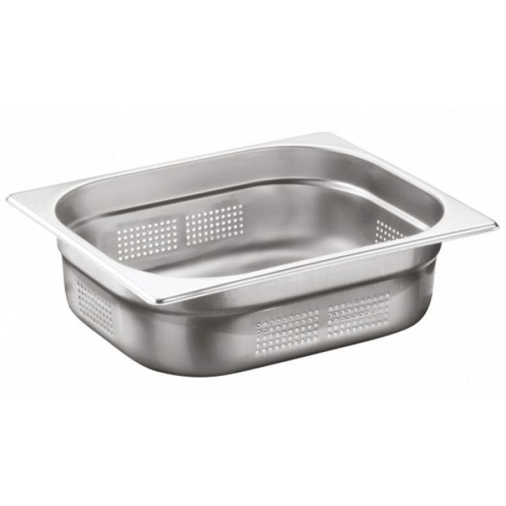 Tava inox perforata gastronorm OZTI 1/2, 325x265x40mm