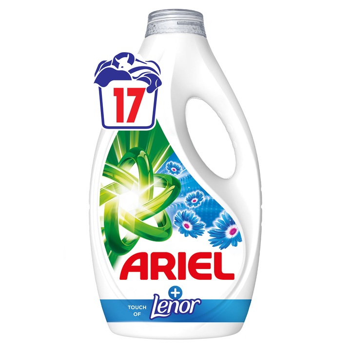 Detergent de rufe lichid Ariel Touch Of Lenor Fresh Air, 17 spalari, 0.76 L