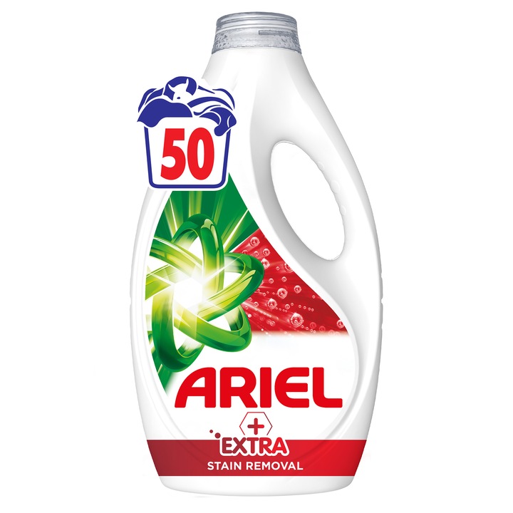 Течен перилен препарат Ariel Extra Stain Removal, 50 пранета, 2.2 L
