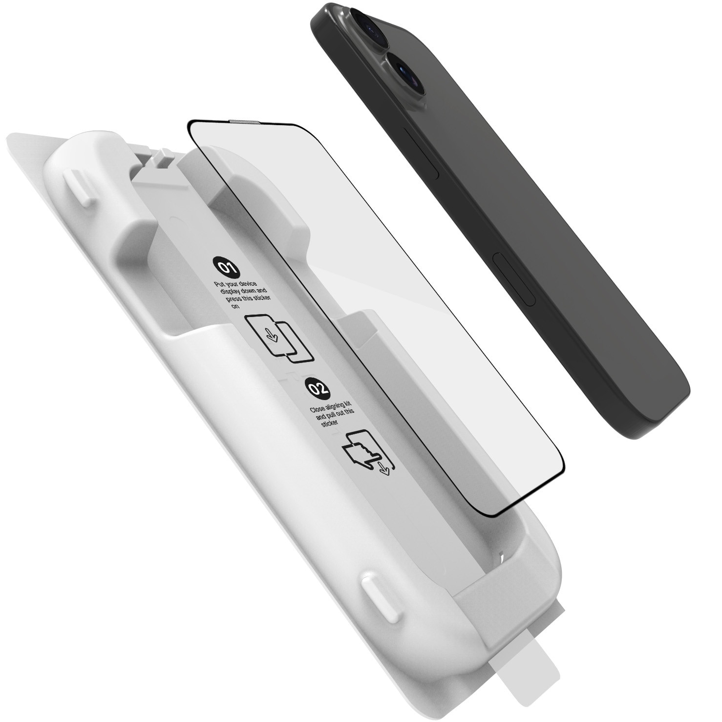 Folie de protectie Kit Celly Ecran FullGlass pentru iPhone 17