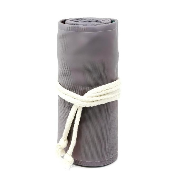 Сгъваем несесер, Omelivon, 72 отделения, 81.2x20.2см, найлон, сив/бял