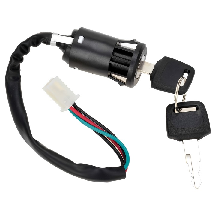 Comutator contact TREXORA, 4 fire, 2 chei, negru, 76x32x32mm