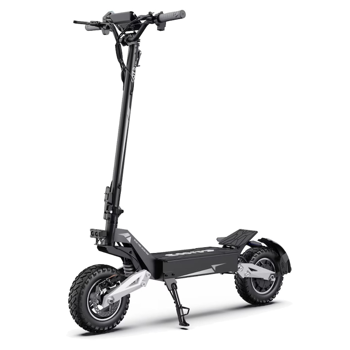 Електрическа тротинетка OOTD T10, мотор макс. 900 W, максимална скорост 50 км/ч, максимално разстояние 45 км, 48V 13 Ah, 11" колела, черна