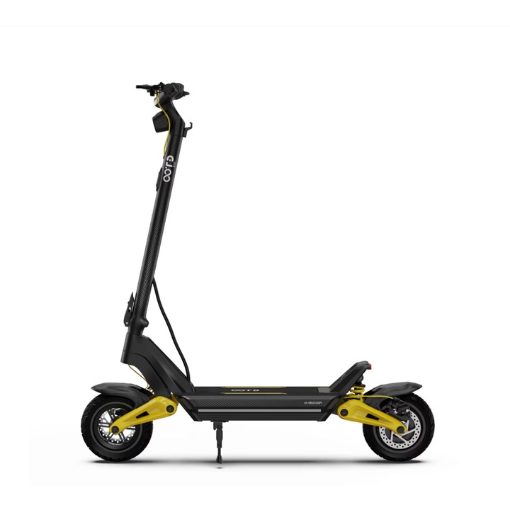 Електрическа тротинетка OOTD S10, двигател с максимална мощност 1400 W, максимална скорост 55 км/ч, максимално разстояние 70 км, 48V 20 Ah, 10" колела, черна