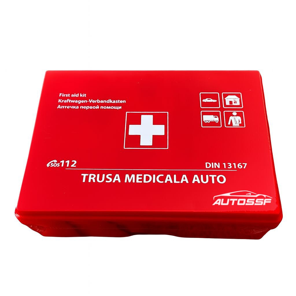 Trusa de prim ajutor compacta, AutoSSF ®, DIN13167, 11 componente in cutie, valabilitate 5 ANI
