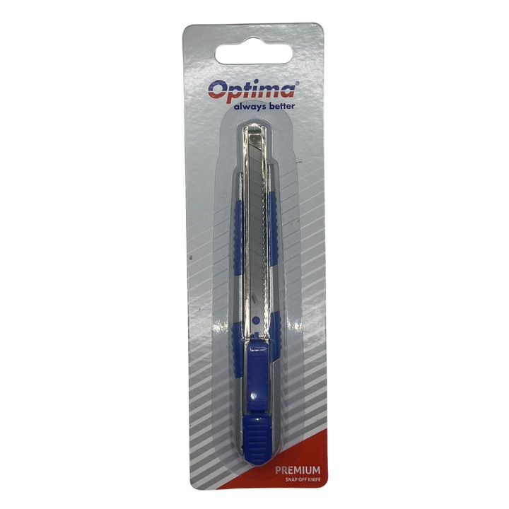 Optima prémium vágó, 9 mm-es penge Sk5, fém sín, cink gumi markolattal