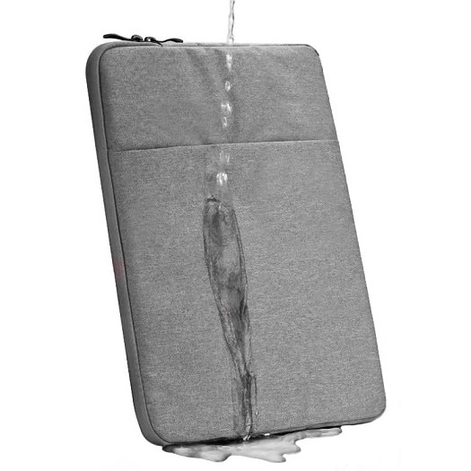 Husa de Protectie si Transport Laptop/Tableta, AB HOMES, Dimensiune 15" Inch, Poliester/Impermeabil/Captusit la interior cu burete antisoc, Inchidere cu fermoar, Buzunar lateral, Compatibil Apple MacBook, Asus, Acer, Dell, Huawei, Gri
