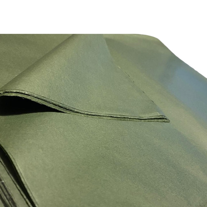 Pachet 24 bucati, Hartie matase, Olive Green, 75 x 50 cm