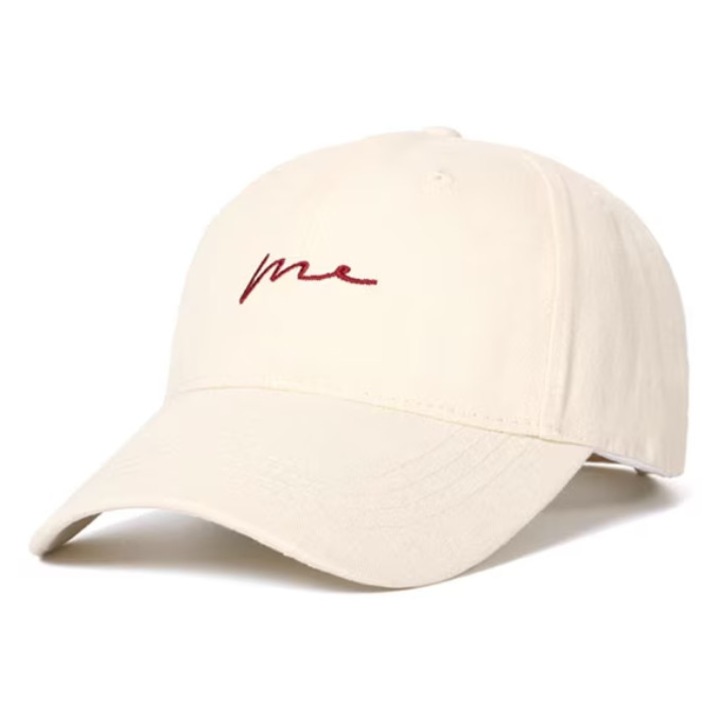 Sapca baseball ajustabila unisex, bumbac, 54-59cm, Alb