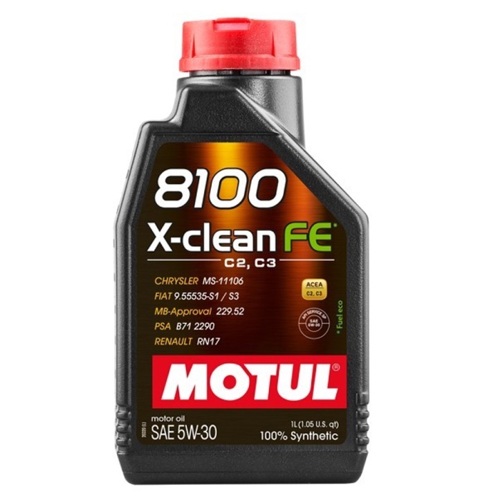 Двигателно масло MOTUL 8100 X-CLEAN FE 5W30-1L