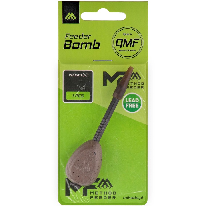Plumb Carp, Pescuit, Mikado, Feeder Bomb Q.m.f. - 30G