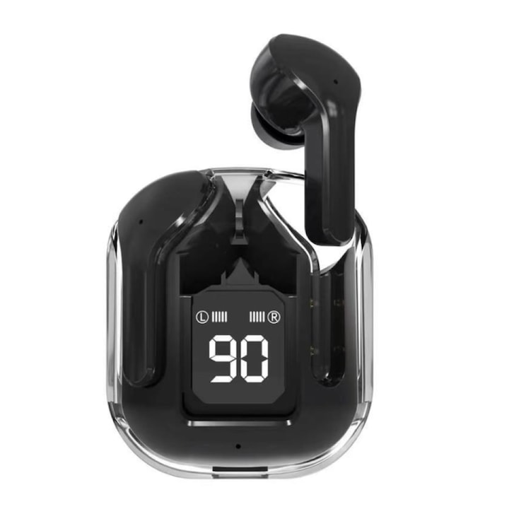 Casti Wireless TWS Air31, Bluetooth 5.5, In-Ear, HiFi Sound, ANC, RGB Gaming Light, APT-X, Waterproof IPX5, LED Indicator, Compatibile iPhone/Samsung – Negru
