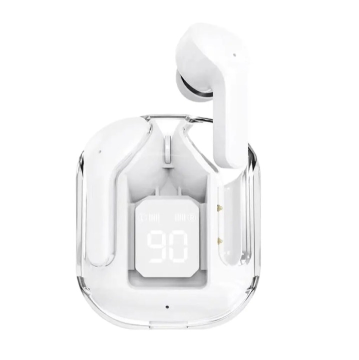 Casti Wireless TWS Air31, Bluetooth 5.5, In-Ear, HiFi Sound, ANC, RGB Gaming Light, APT-X, Waterproof IPX5, LED Indicator, Compatibile iPhone/Samsung –Alb