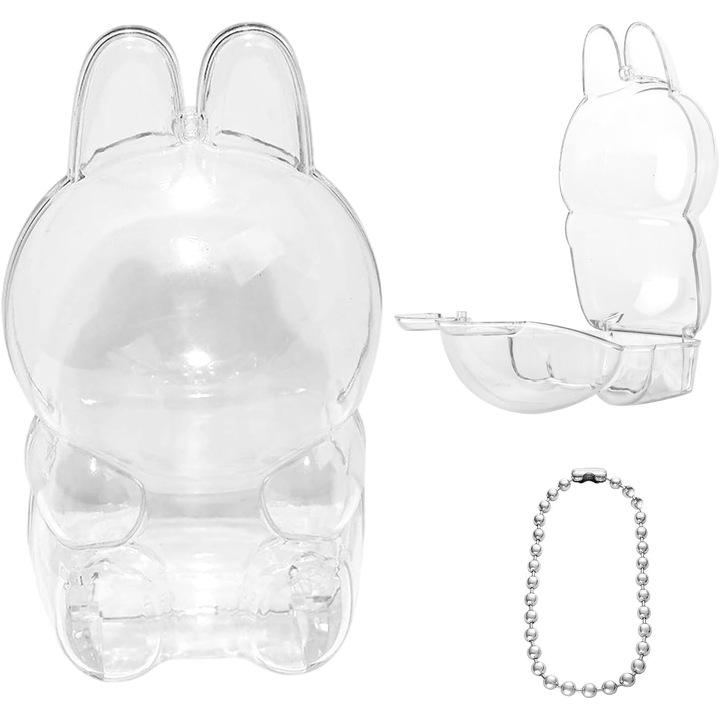 Protectie plastic, TopGearWorld®, Rezistent la praf, Cu breloc, Postura de sedere, Transparent