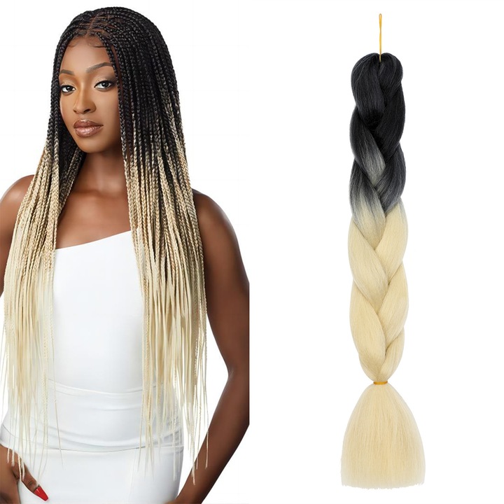 Extensii Par Sintetic 60cm 100g, Par Pentru Impletituri, Box Braids, Twist, Dreadlock, Crochet Afro