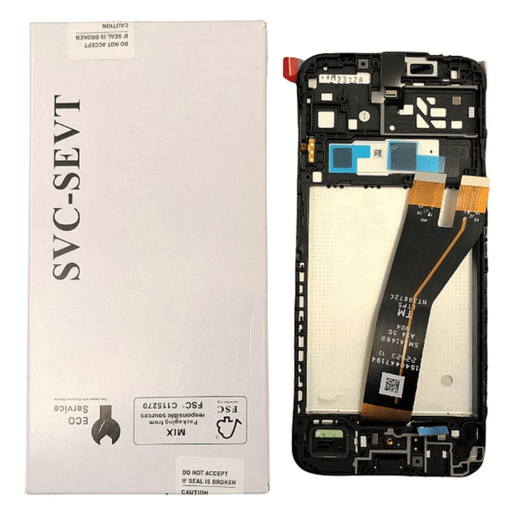 Дисплей за Samsung A14 5G 2023 Service Pack, С рамка, 48pin