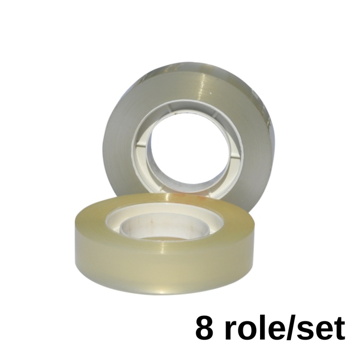 Banda Adeziva 18mm X 33 M, 40 Microni, Ambalata Individual, Optima - Transparent