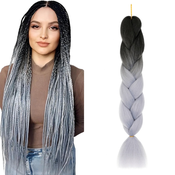 Extensii Par Sintetic 60cm 100g, Par Pentru Impletituri, Box Braids, Twist, Dreadlock, Crochet Afro