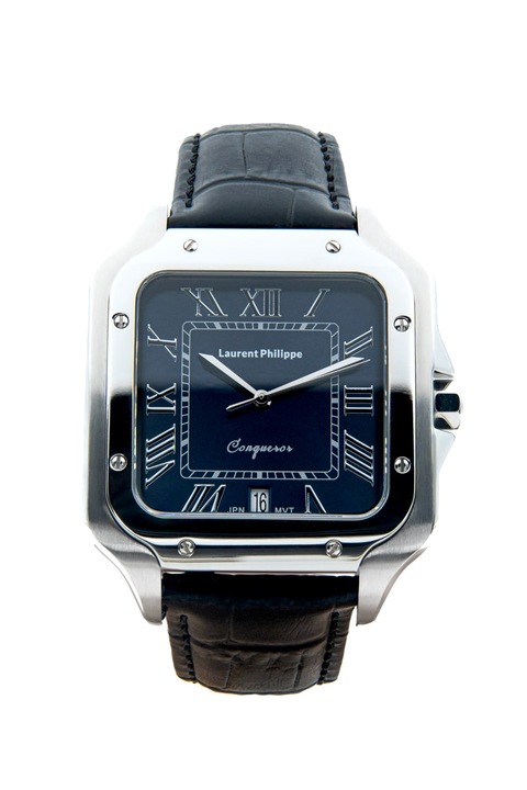 Ceas pentru barbati, Laurent Philippe, Conqueror Burmese Blue - Phantom, 38mm x 27, 5mm, Silver