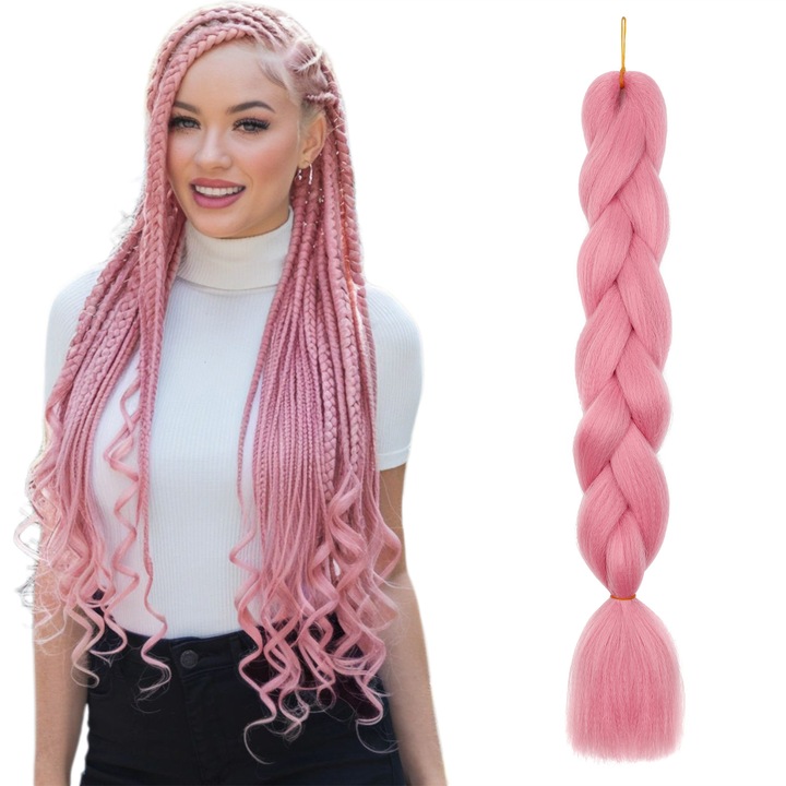 Extensii Par Sintetic 60cm 100g, Par Pentru Impletituri, Box Braids, Twist, Dreadlock, Crochet Afro