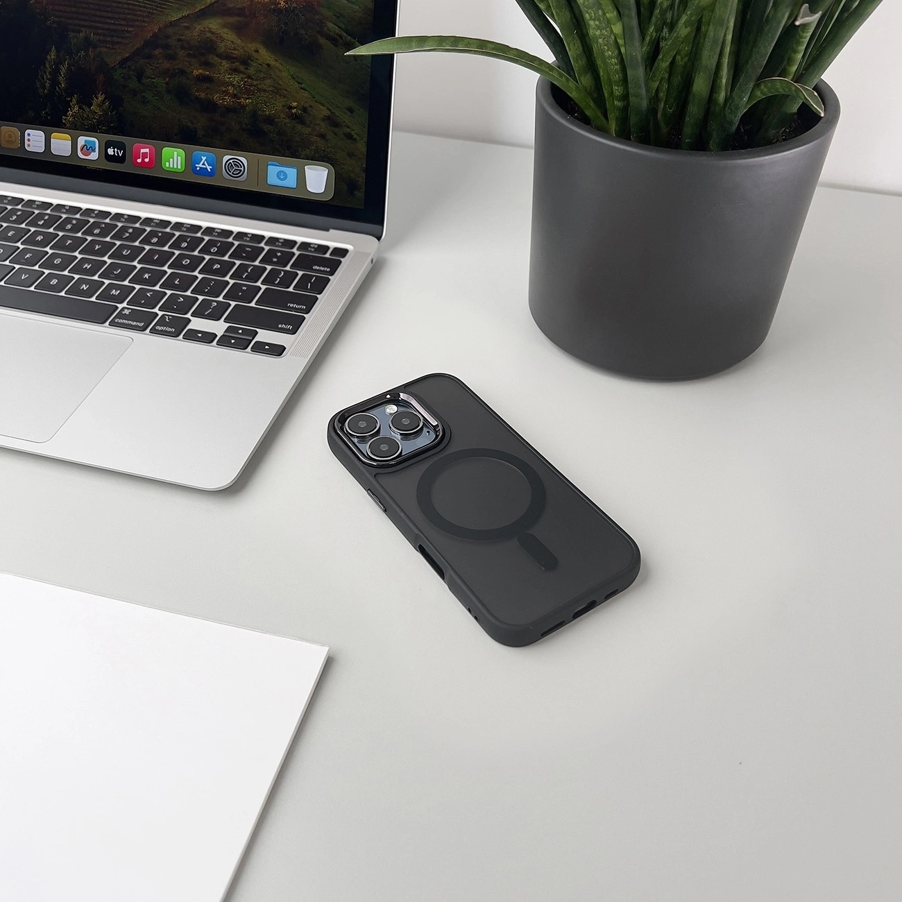 Carcasa Fashion cu MagSafe compatibila cu Samsung Galaxy A56 5G, Negru