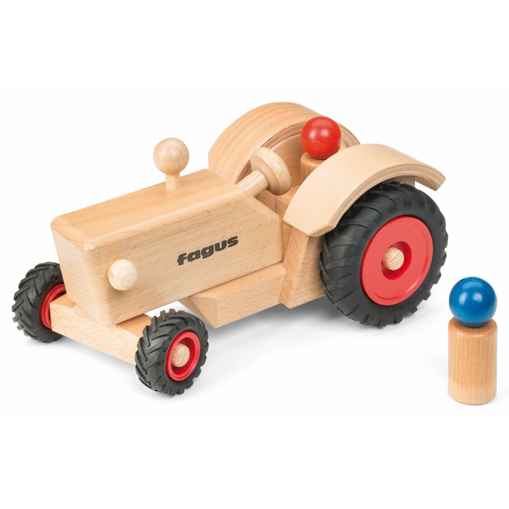 Tractor clasic din lemn de fag