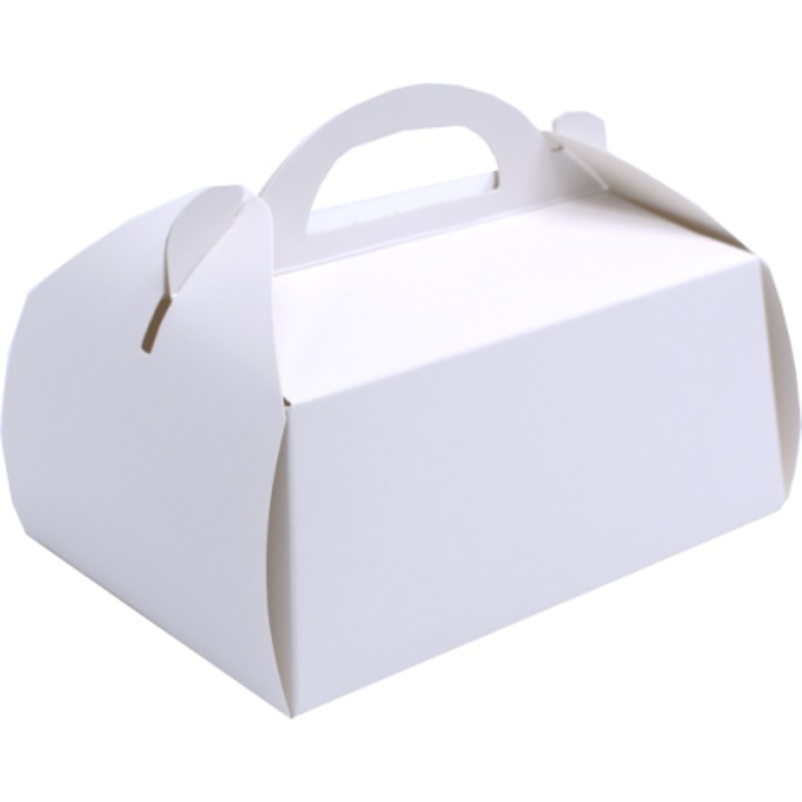 Set 100 buc cutii albe pentru evenimente 12x16x7 cm