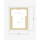 Rama pentru tricouri sportive (fotbal, handbal, volei), rama foto, rama tablou, rama pentru postere, afise sau obiecte decorative – Frametheshirt Basic Passepartout – cadru din lemn – dimensiuni 52,5x62,5x3 cm – galben