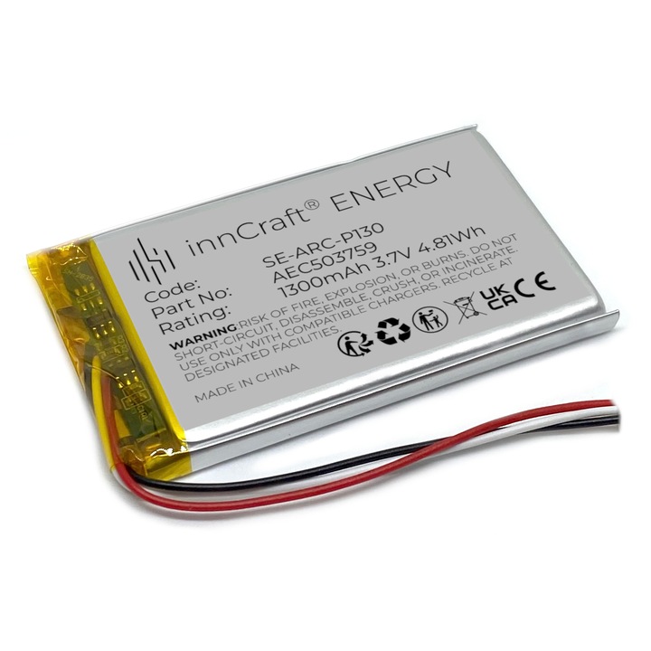 Батерия InnCraft Energy SE-ARC-P130 за SteelSeries Arctis 1, Arctis 3, Arctis 7, Arctis 7P AEC503759