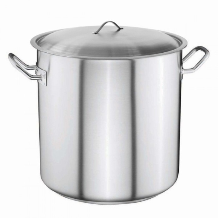 Oala inox Profi OZTI 17lt 28x28cm cu capac inox