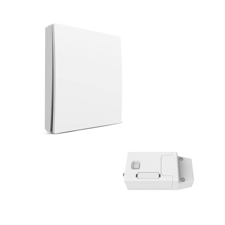 Kit Intrerupator Kinetic Rovo ES2154 cu Releu Smart Rovo ERC609, 1 canal, IP67, RF 433MHz, Tuya