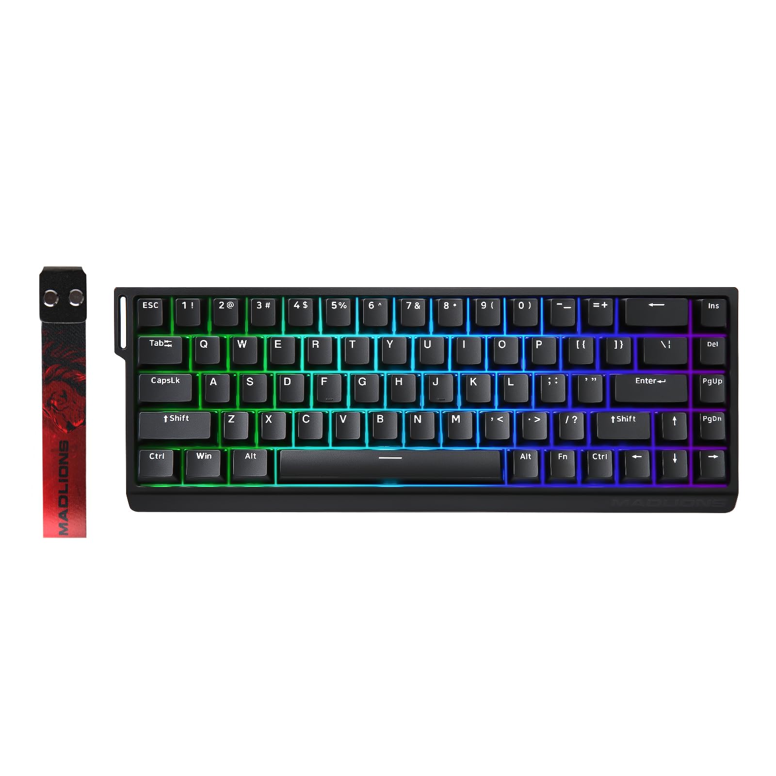 tastatură mecanică de gaming YUNZII Madlions Mad68 He, multicolor