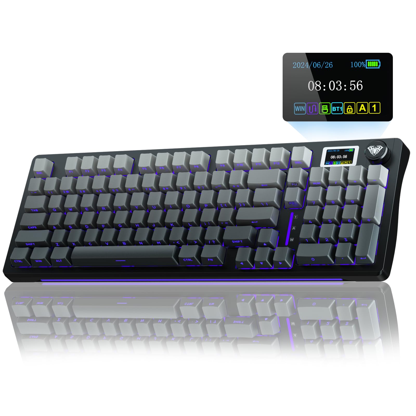 Tastatură mecanică gaming AULA S98 Pro, wireless, personalizată