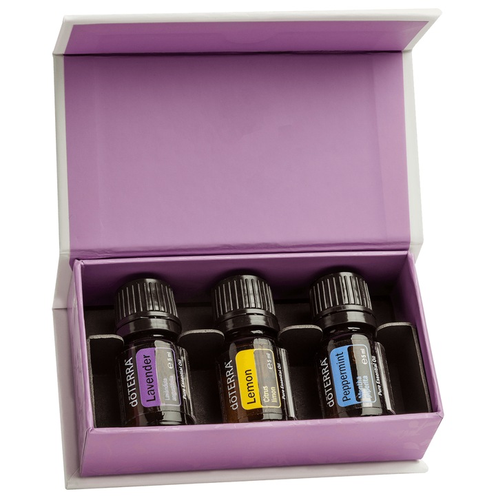 Intro Kit doTERRA - Menta 5 ml, Lavanda 5 ml si Lamaie 5 ml